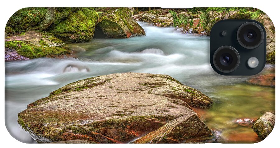 Avalanche Creek In Glacier National Park iPhone Case featuring the photograph Natures beautiful ways by Carolyn Hall