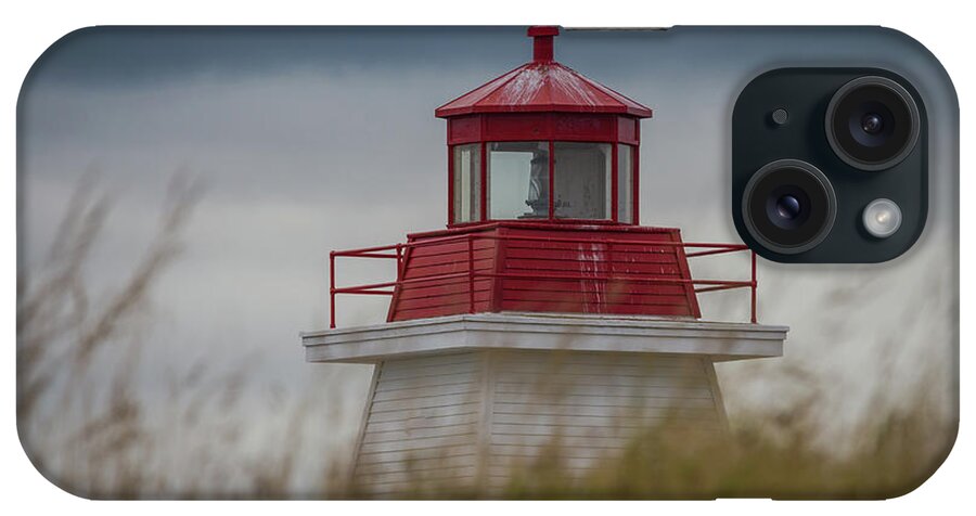 Neil's Harbour iPhone Case featuring the photograph Neil's Harbour Lighthouse by Eva Lechner