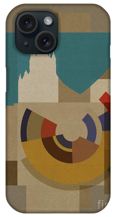 London iPhone Case featuring the mixed media New Capital Squares - Tower Bridge by BFA Prints