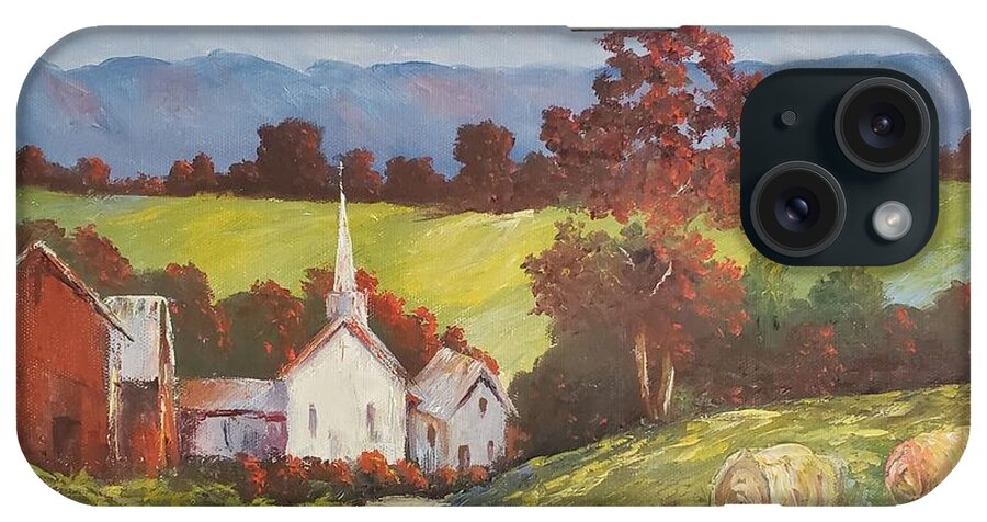 Autumn iPhone Case featuring the painting New England Splendor by ML McCormick