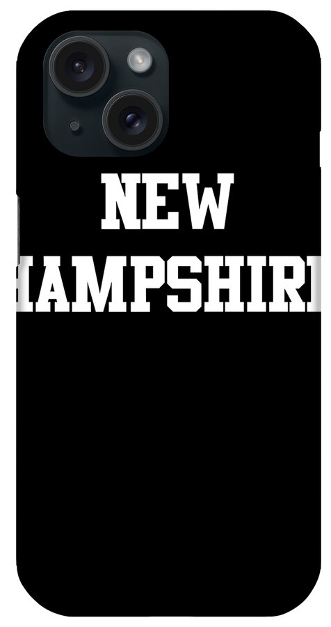 Funny iPhone Case featuring the digital art New Hampshire by Flippin Sweet Gear