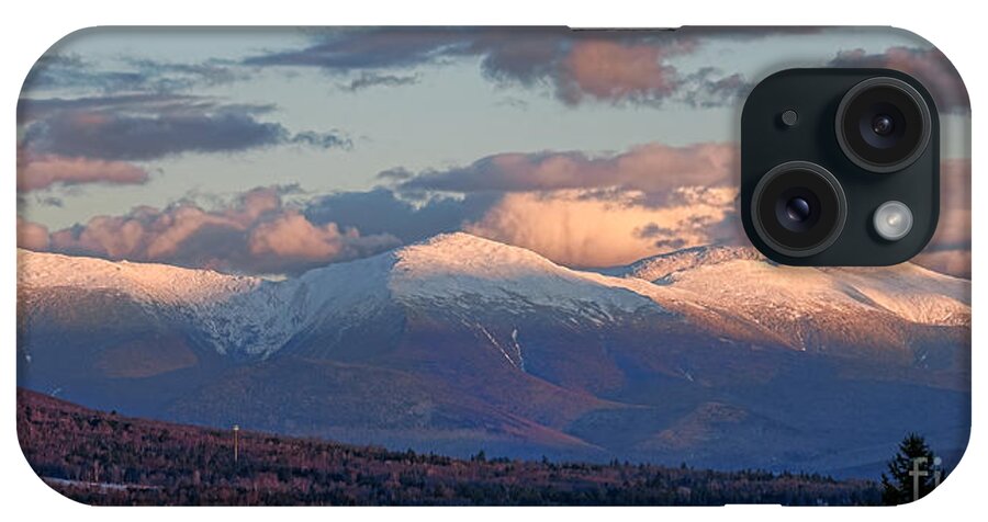 New iPhone Case featuring the photograph New Hampshire Presidential Range at Sunset by Olivier Le Queinec