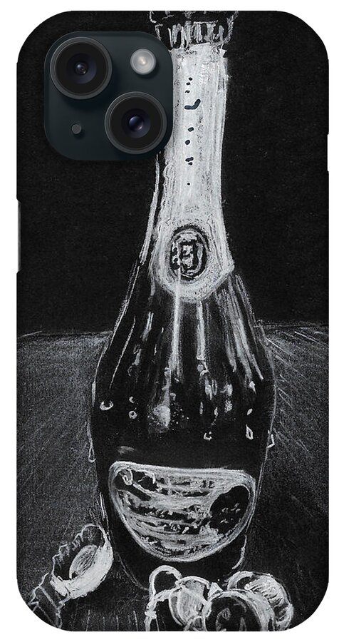 Perrier Jouet iPhone Case featuring the painting New Year's Eve Holdout by Thomas Hamm