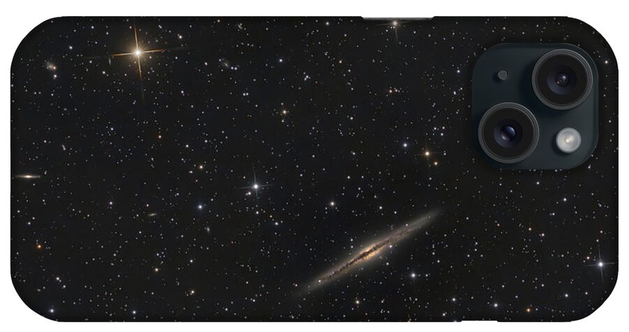Astrophotography iPhone Case featuring the photograph Ngc 891 by Timothy McIntyre