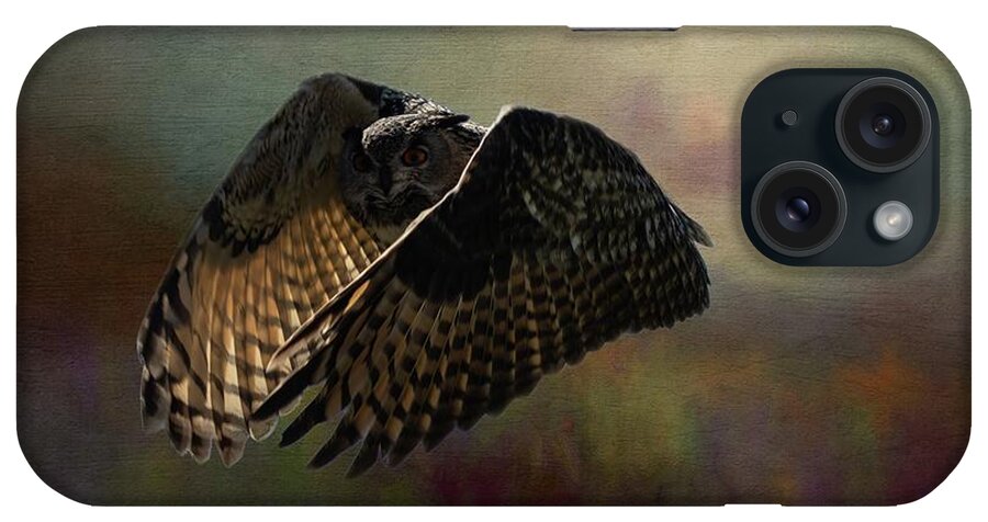 Eurasian Eagle-owl iPhone Case featuring the photograph Night Flight by Eva Lechner
