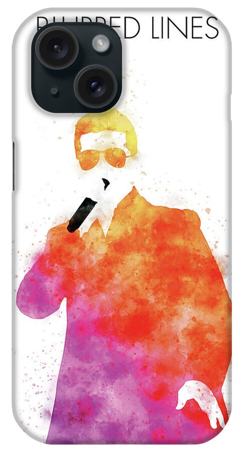 Robin iPhone Case featuring the digital art No055 MY ROBIN THICKE Watercolor Music poster by Chungkong Art