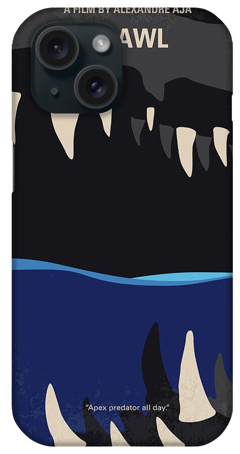 Crawl iPhone Case featuring the digital art No1174 My Crawl minimal movie poster by Chungkong Art