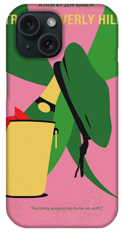 Troop Beverly Hills iPhone Case featuring the digital art No1229 My Troop Beverly Hills minimal movie poster by Chungkong Art