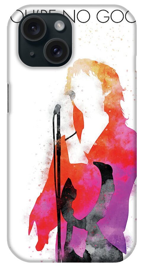Linda iPhone Case featuring the digital art No203 MY LINDA RONSTADT Watercolor Music poster by Chungkong Art
