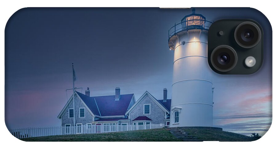 Nobska Lighthouse iPhone Case featuring the photograph Nobska Lighhouse Cape Cod Massachusetts by JBK Photo Art