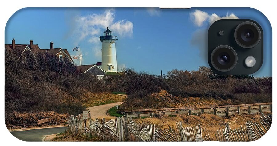 Lighthouse iPhone Case featuring the photograph Nobska Lighthouse by Cathy Kovarik