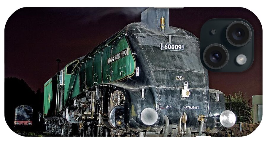 Steam Train iPhone Case featuring the photograph Nocturnal number nine. by David Birchall