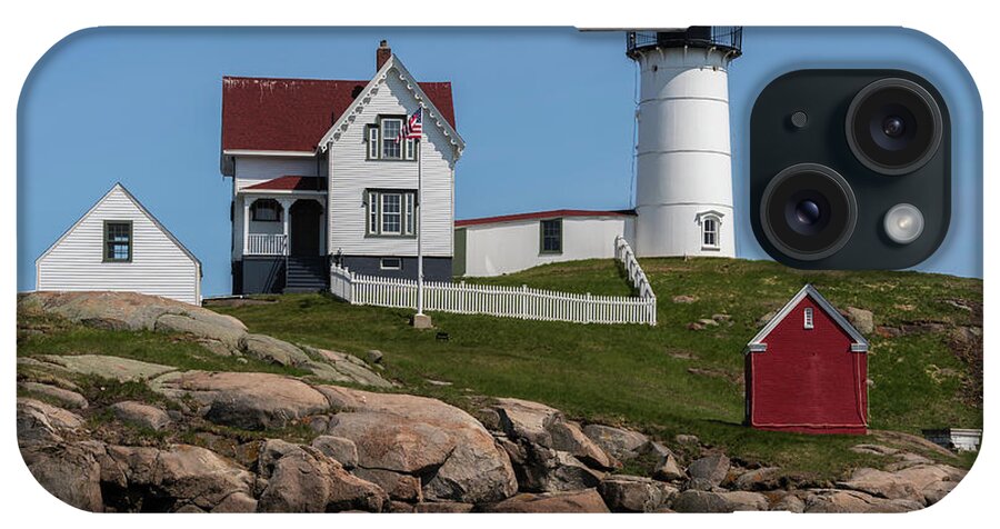 Architectural iPhone Case featuring the photograph Nubble Lighthouse I Color by David Gordon