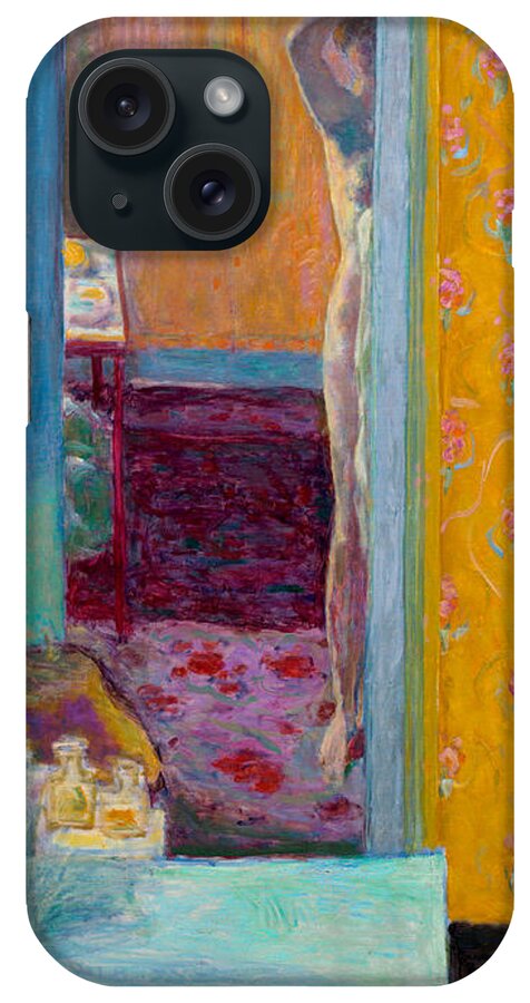 Pierre Bonnard iPhone Case featuring the painting Nude in an Interior by Pierre Bonnard