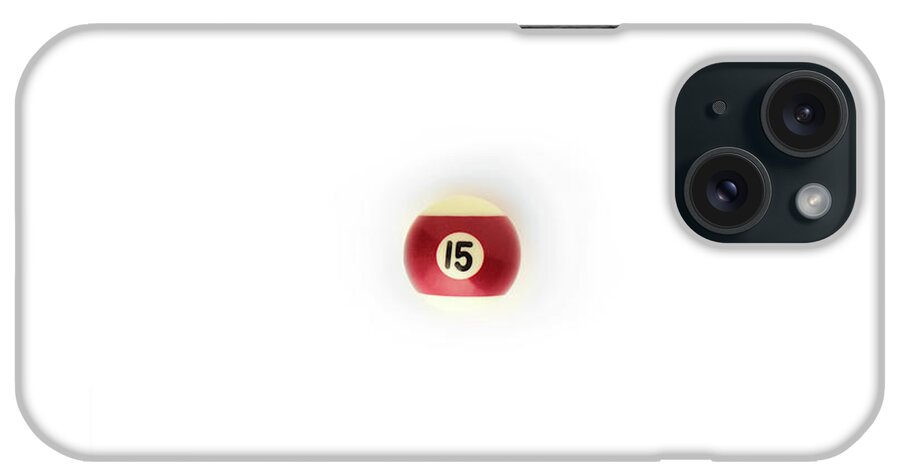 Billiards iPhone Case featuring the photograph Number 15 Billiard Ball by Eugene Campbell