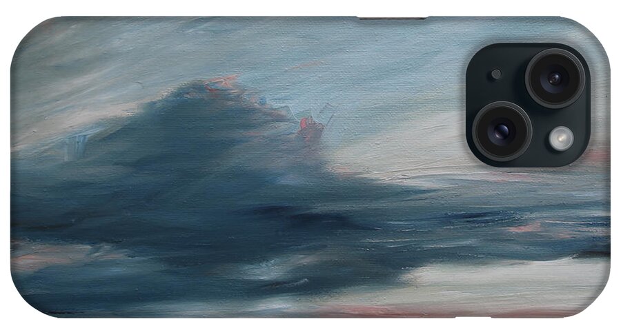 Ocean iPhone Case featuring the painting Ocean Glow by Katrina Nixon