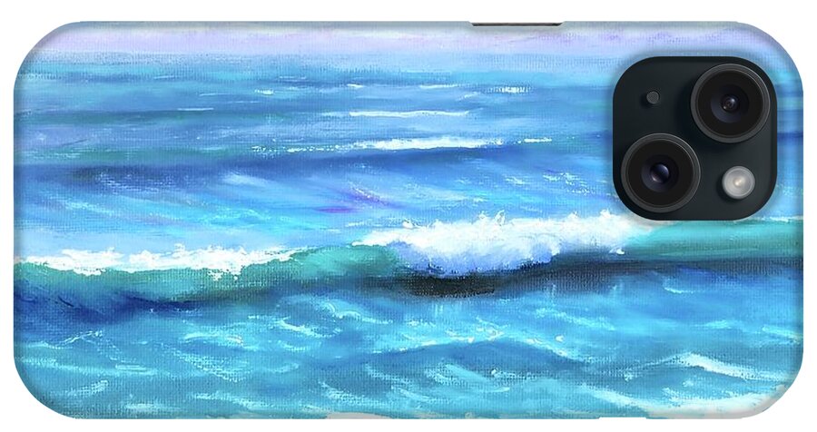 Pacific iPhone Case featuring the painting Ocean by Mary Scott