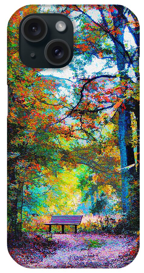 Macon iPhone Case featuring the digital art Ocmulgee Autumn by Rod Whyte