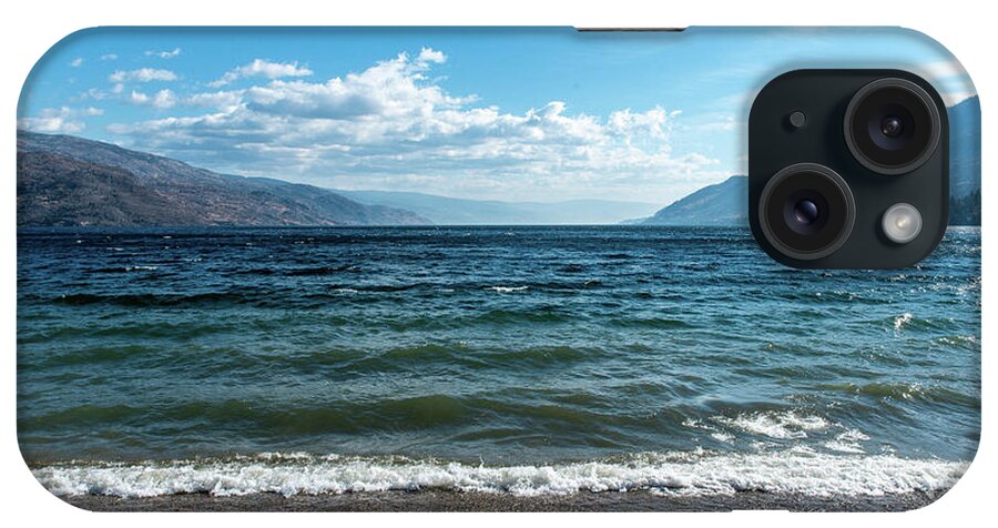 Okanagan Lake South From Antler's Beach iPhone Case featuring the photograph Okanagan Lake South from Antler's Beach by Tom Cochran