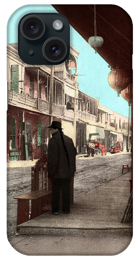 Old Chinatown iPhone Case featuring the photograph Old Chinatown in Los Angeles by Sad Hill - Bizarre Los Angeles Archive
