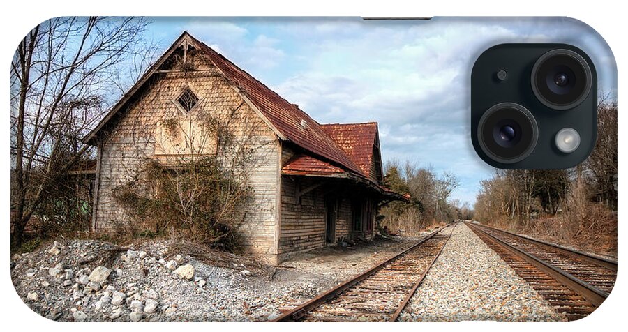 Limestone Station iPhone Case featuring the photograph Old Limestone Train Station by Shelia Hunt