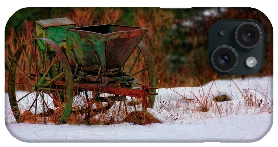 Seed Spreader iPhone Case featuring the photograph Old Seed Spreader by Blake Richards