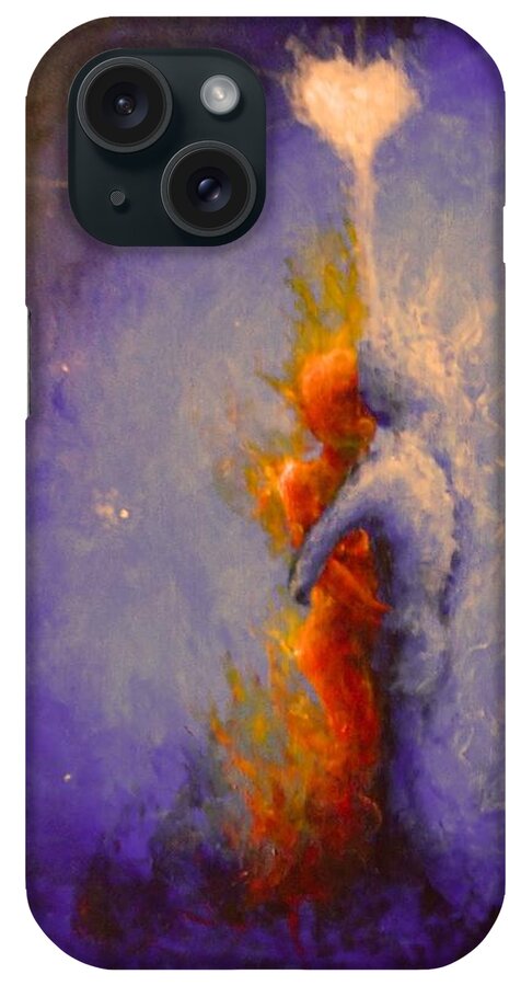 Soulmate iPhone Case featuring the painting On Beat by Jen Shearer