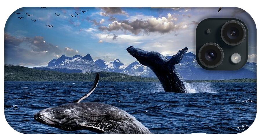 Whales.sea iPhone Case featuring the digital art On Such a Lovely Day by Norman Brule