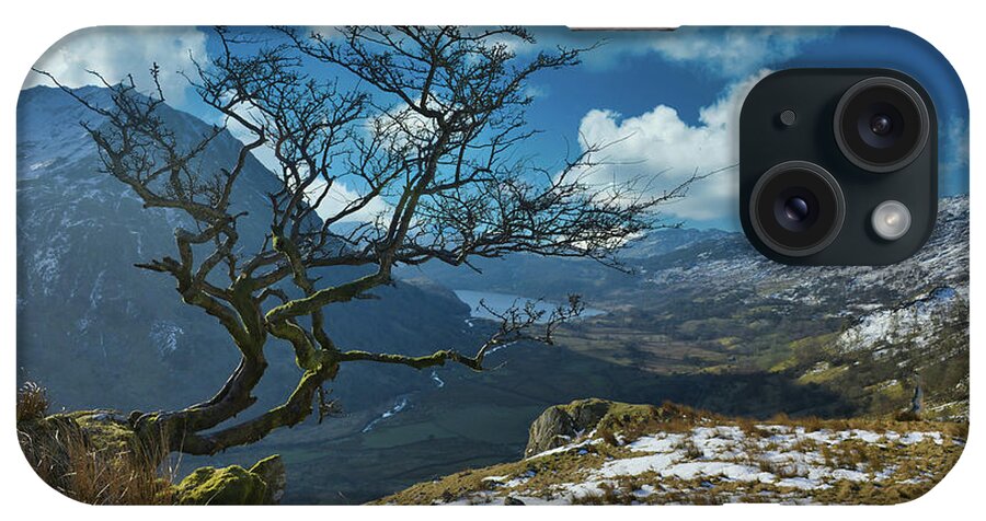 Wales iPhone Case featuring the digital art On the rock by Remigiusz MARCZAK