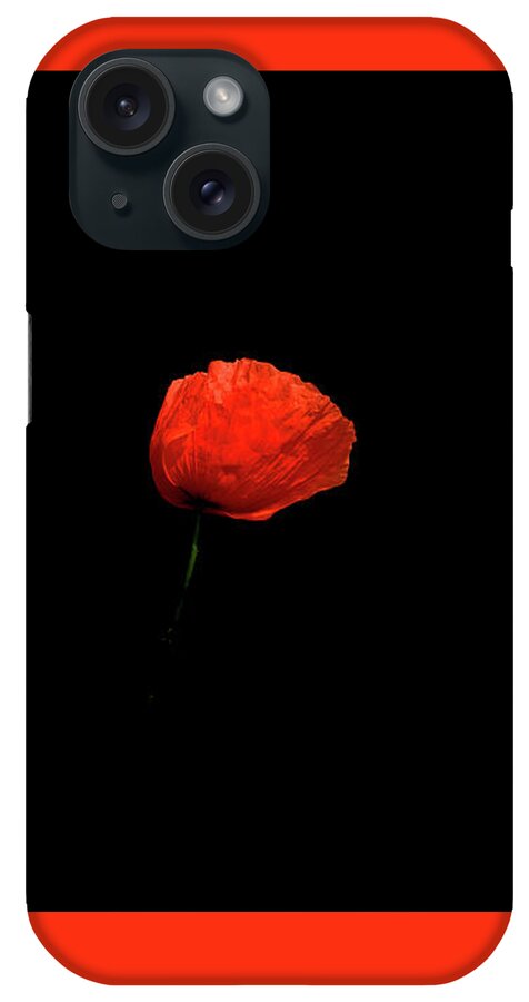 Wildflowers iPhone Case featuring the photograph Only in red by Chris Bee