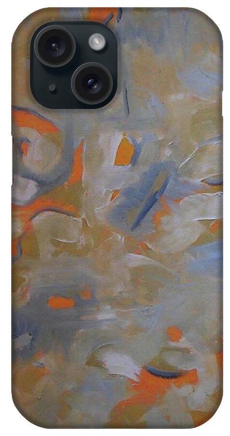 Abstract iPhone Case featuring the painting Orange Pop by Karen Lillard
