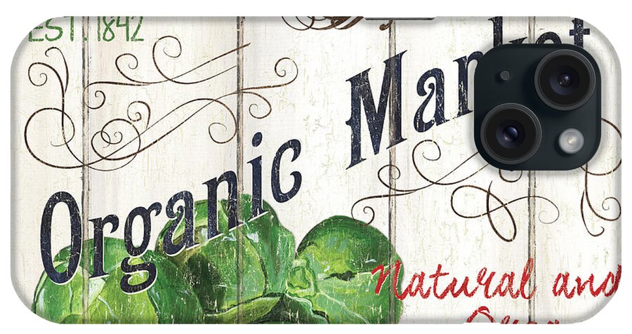 Market iPhone Case featuring the painting Organic Farm Market 1 by Debbie DeWitt