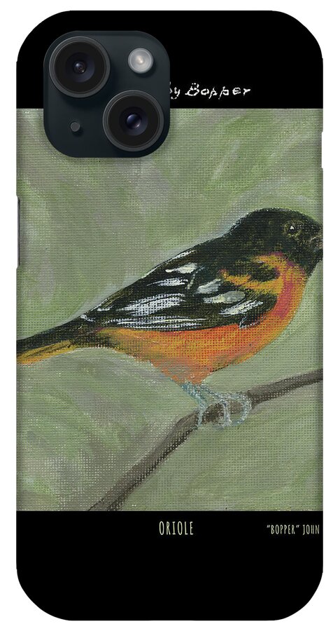 Bird iPhone Case featuring the painting Oriole by Tim Nyberg