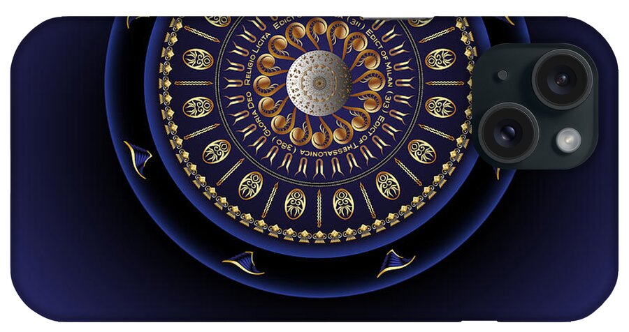Mandala Graphic iPhone Case featuring the digital art Ornativo Vero Circulus No 4233 by Alan Bennington