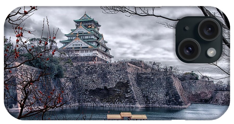 Osaka iPhone Case featuring the photograph Osaka Castle by Manjik Pictures