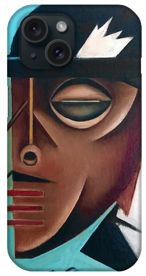 Jazz iPhone Case featuring the painting Osby/ Jazz- Last Hat of Mr. Gutterman by Martel Chapman
