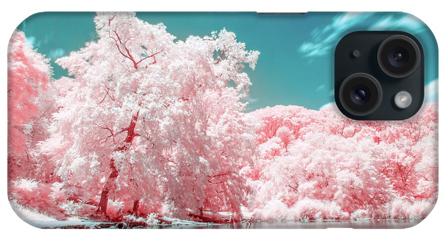 Infrared iPhone Case featuring the photograph Otherworldly Park in Brooklyn by Auden Johnson