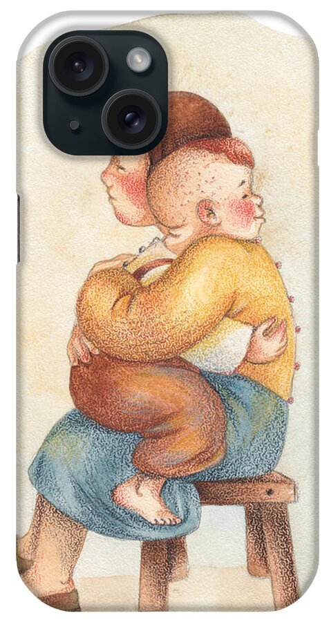Soosh iPhone Case featuring the drawing Sister by Soosh