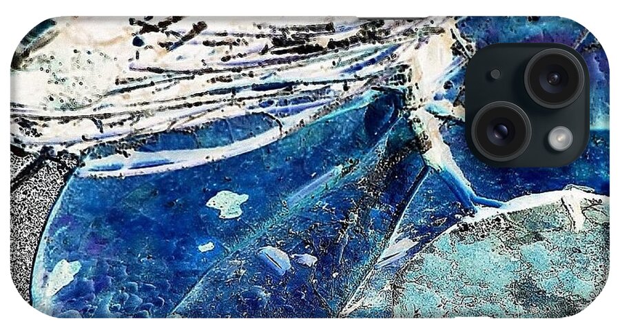 Surreal-nature-photos iPhone Case featuring the digital art Blue Sea Grape 1 by John Hintz