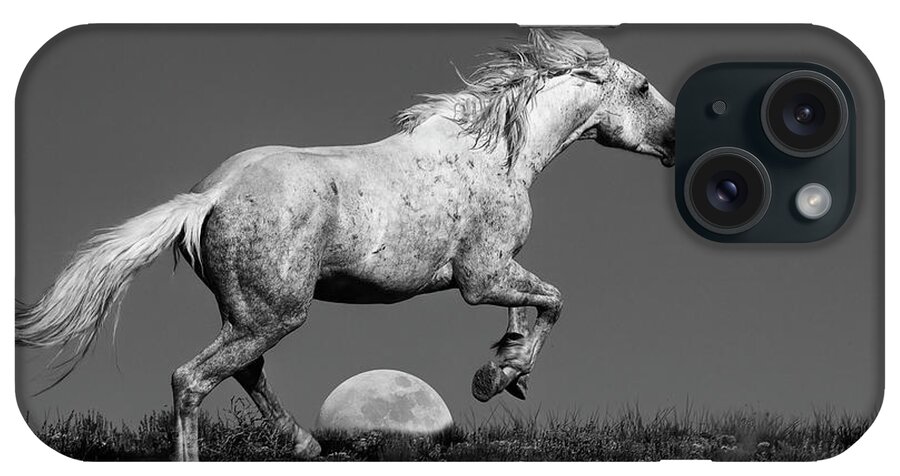 Moon Horse iPhone Case featuring the photograph Over the Moon by Jim Garrison
