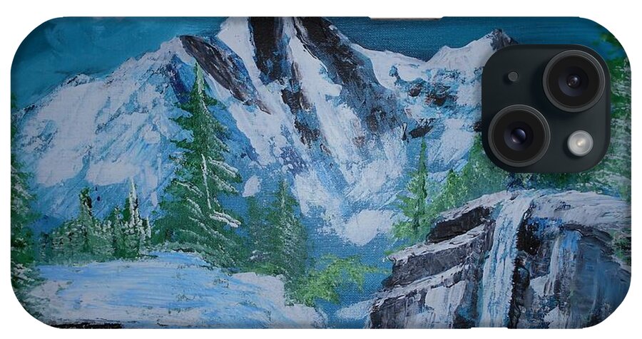 Mountains iPhone Case featuring the painting Overlook Painting # 366 by Donald Northup