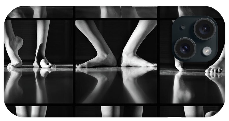 Legs iPhone Case featuring the photograph Overture - black and white by Laura Fasulo