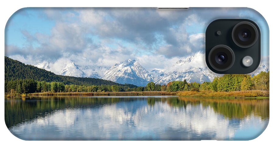 Tetons iPhone Case featuring the photograph Oxbow Bend by Mary Hone