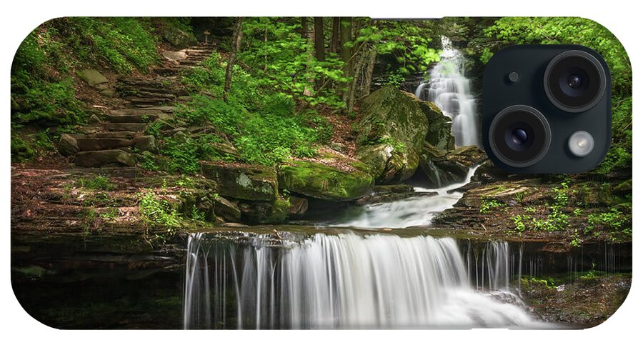 Ozone iPhone Case featuring the photograph Ozone Falls at Ricketts Glen by Kristia Adams