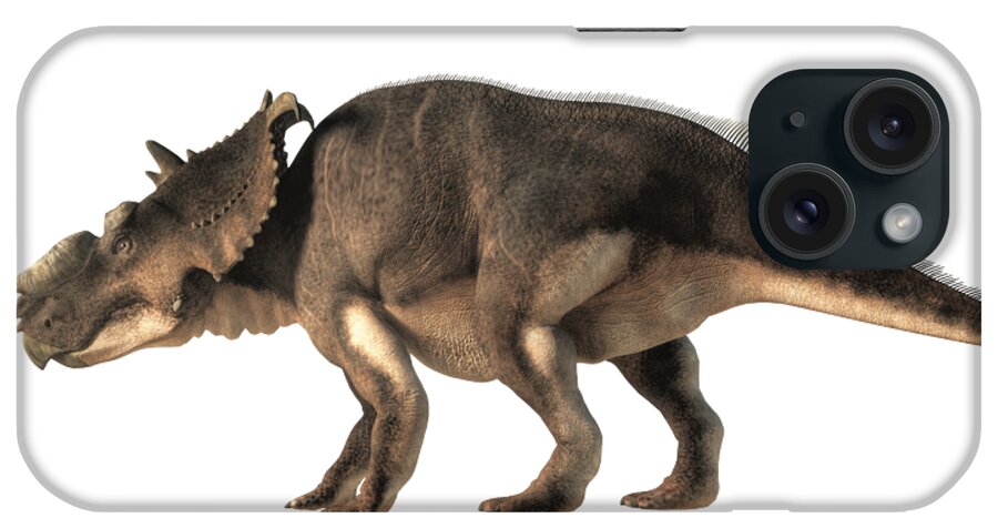 Pachyrhinosaurus iPhone Case featuring the digital art Pachyrhinosaurus by Daniel Eskridge