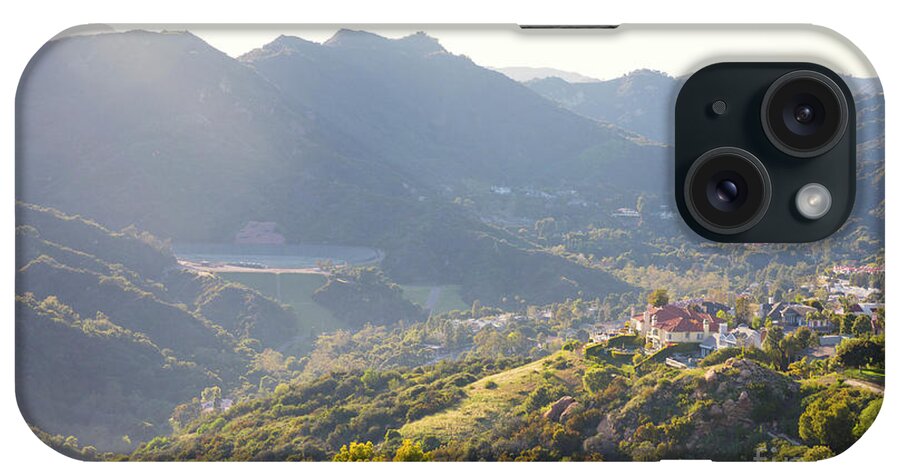 Pacific Palisades iPhone Case featuring the photograph Pacific Palisades and Santa Monica Mountains, Southern Californai by Stella Levi