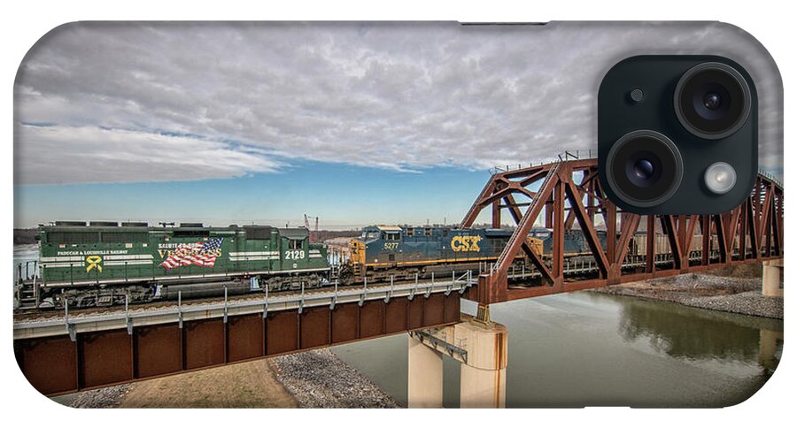 Railroad iPhone Case featuring the photograph Paducah and Louisville Railway Salute to Our Veterans by Jim Pearson
