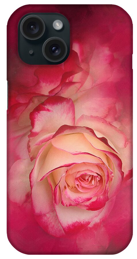 Floral iPhone Case featuring the photograph Painted Flamenco Rose by Theresa Tahara