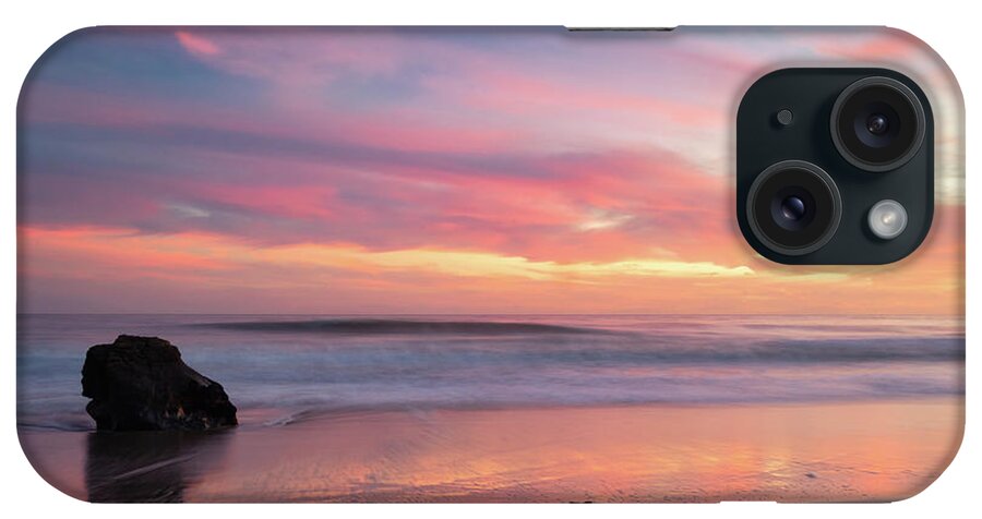 Malibu Sunset iPhone Case featuring the photograph Painted Sunset Sky in Malibu by Matthew DeGrushe