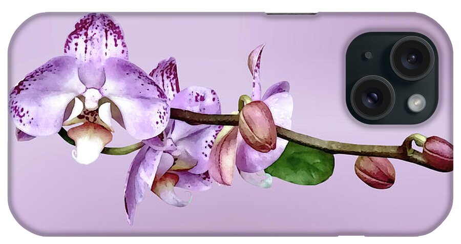 Orchid iPhone Case featuring the photograph Pale Magenta Phalaenopsis Orchid by Susan Savad